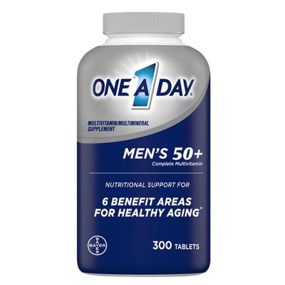 1&#39; Day Mens Multivitamin 50 Plus, Supplement Tablet with Vitamin A, Vitamin C, Vitamin D, Vitamin E and Zinc, B12, Calcium (Men 50+ | 300 Tablets)