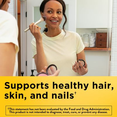 Nature Made Extra Strength Biotin 2500 mcg, Dietary Supplement For Healthy Hair, Skin &amp; Nail Support, 150 Softgels, 150 Day Supply