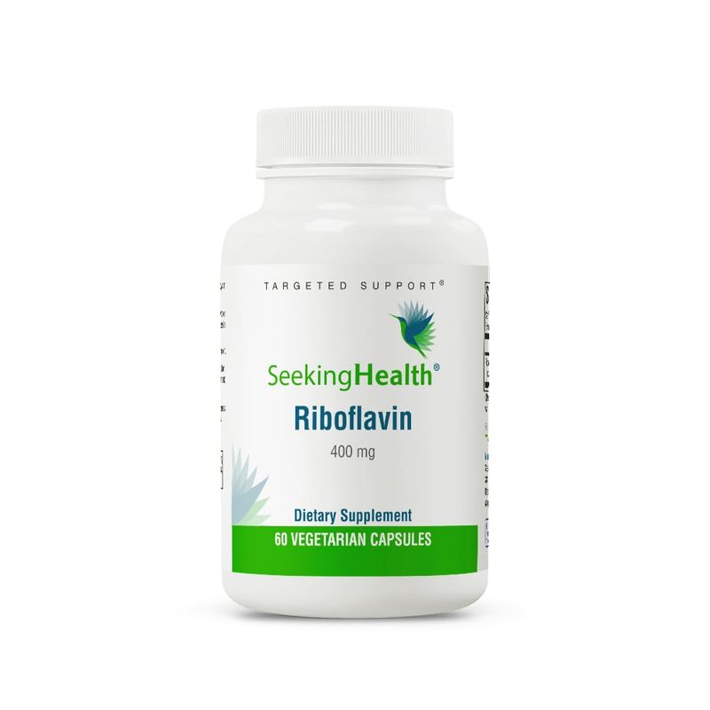 Seeking Health Riboflavin - Vitamin B2 Supplement for Methylation Support - Support Homocysteine Metabolism with Antioxidant Ingredients - 400 mg, 60 Capsules