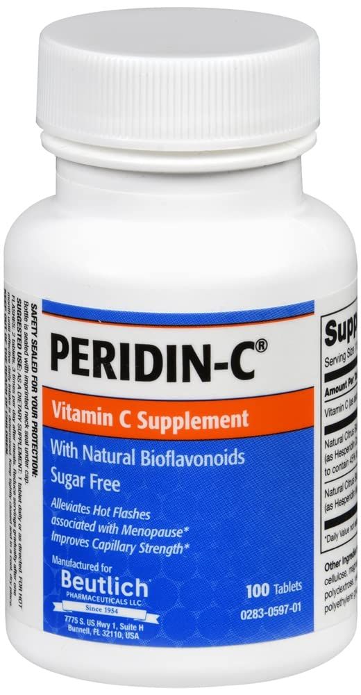Peridin-C Vitamin C Tablets 100 Tablets (Pack of 4)