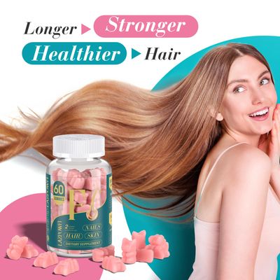 Lazpowfi Biotin Gummies -Hair Skin and Nails Vitamins for Men &amp; Women, Vegan Vitamin B7, Supports Hair Growth and Stronger Nails,60 Day Supply-Raspberry-2 Pack