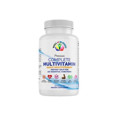 Complete Daily Multivitamins Supplement - 60 Capsules - Essential Vitamins &amp; Minerals - Immune, Heart and Support - Suitable for Both Men and Women