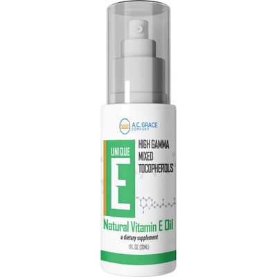 UNIQUE E A.C. Grace Company, Mixed Tocopherols Concentrate Liquid, 1 fl oz (30 ml)
