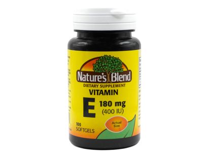 Nature&#39;s Blend Vitamin E 400Iu Capsules 100 Ct