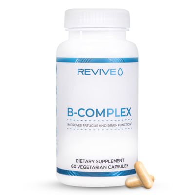 Revive MD Vitamin B Complex Capsules - Supports Heart Health &amp; Immune System - B-Complex Vitamin Supplement for Women &amp; Men - Vitamin B12 Complex Promotes Healthy Brain Function &amp; Boosts Energy