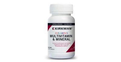 Kirkman - Childrens Multivitamin &amp; Mineral Capsules - 120 Capsules - Potent Broad Spectrum Vitamin/Mineral Supplement - with Coenzyme Q-10 - No Artificial Colors or Flavors