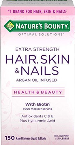 Nature's Bounty Optimal Solutions Hair Skin &amp; Nails Extra Strength Softgels, 150 Count