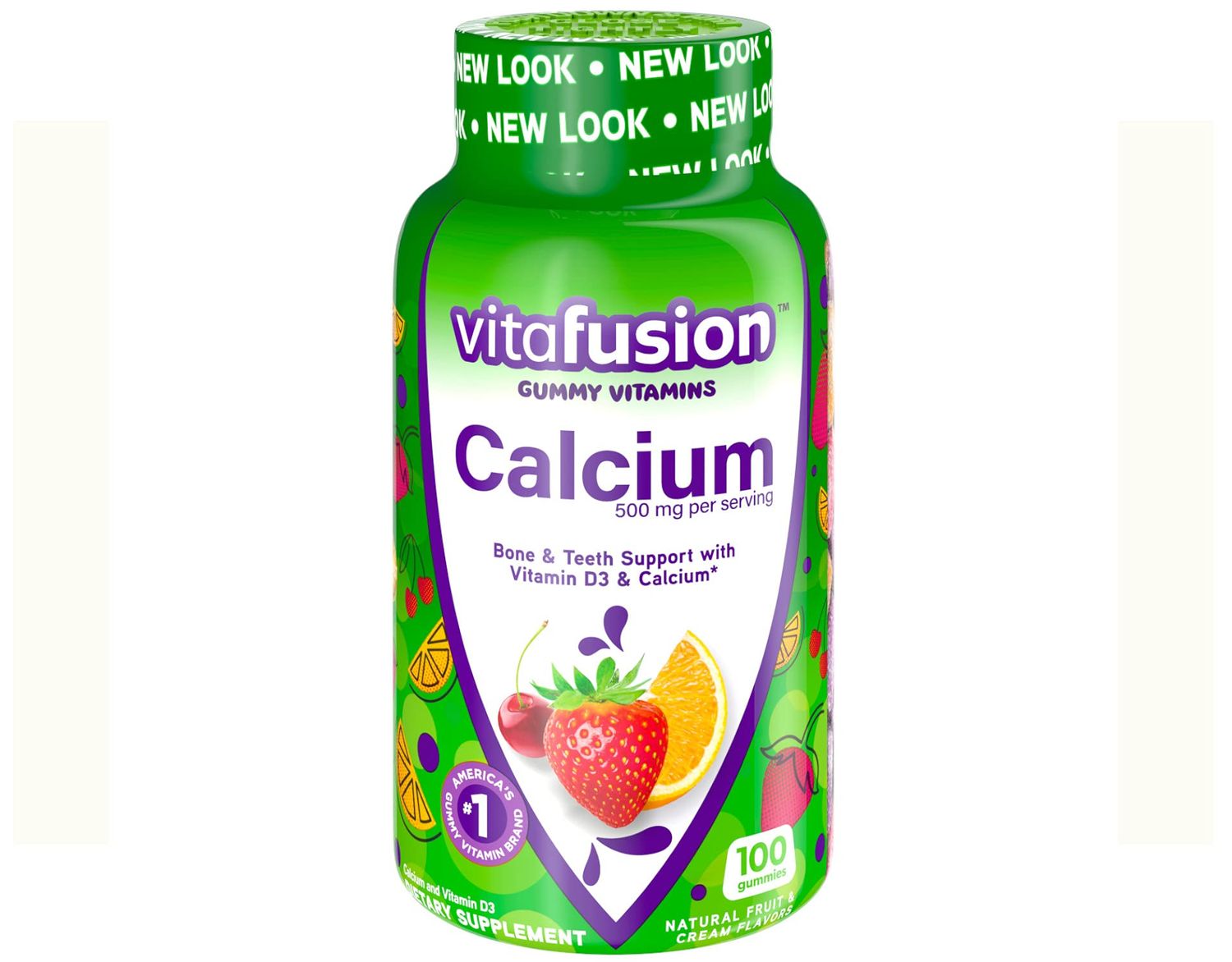 Vitafusion Calcium Adult Gummy Vitamins, 100 Gummy Vitamins