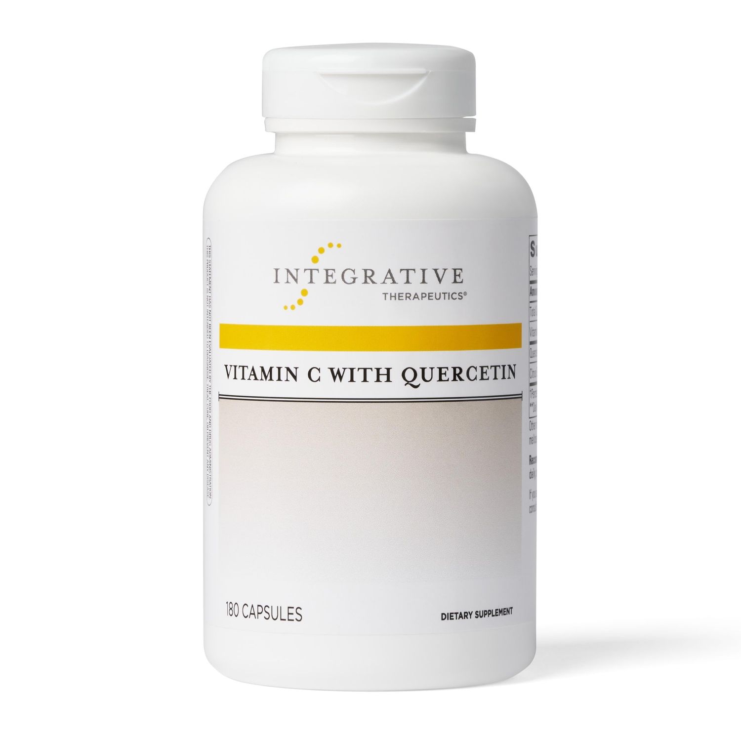 Integrative Therapeutics Vitamin C with Quercetin - Antioxidant Vitamin C Supplement for Immune Support* - Immune Health Supplement for Men &amp; Women* - Vegan - 180 Capsules