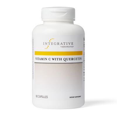 Integrative Therapeutics Vitamin C with Quercetin - Antioxidant Vitamin C Supplement for Immune Support* - Immune Health Supplement for Men &amp; Women* - Vegan - 180 Capsules