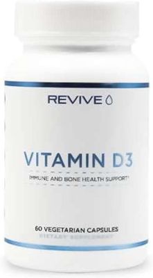 Revive MD - Vitamin D3 - Immune and Bone Health Support (60 Vegeterian Capsules)