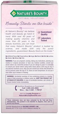 Nature's Bounty Optimal Solutions Hair Skin &amp; Nails Extra Strength Softgels, 150 Count