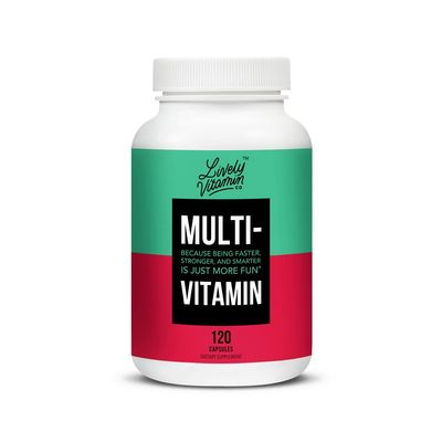 LIVELY VITAMIN CO. Multivitamin - 37 Vitamins Minerals and Extracts - Energy - Memory - Immune Function - Heart- Brain - Focus - Mood - Antioxidants - Dairy Gluten Soy Free - 120 Vegetarian Capsules