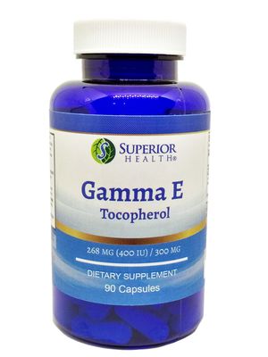 S SUPERIOR HEALTH Gamma E Mixed Tocopherols Vitamin E 400 IU 90 Capsules