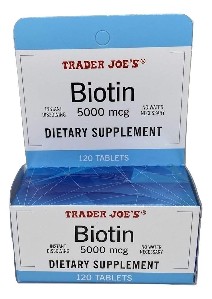 Trader Joe&#39;s Biotin 5000 mcg Dietary Supplement