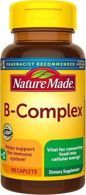 Nature Made Balanced Vitamin B-100 Complex Tablets 60 ea (Pack of 4)