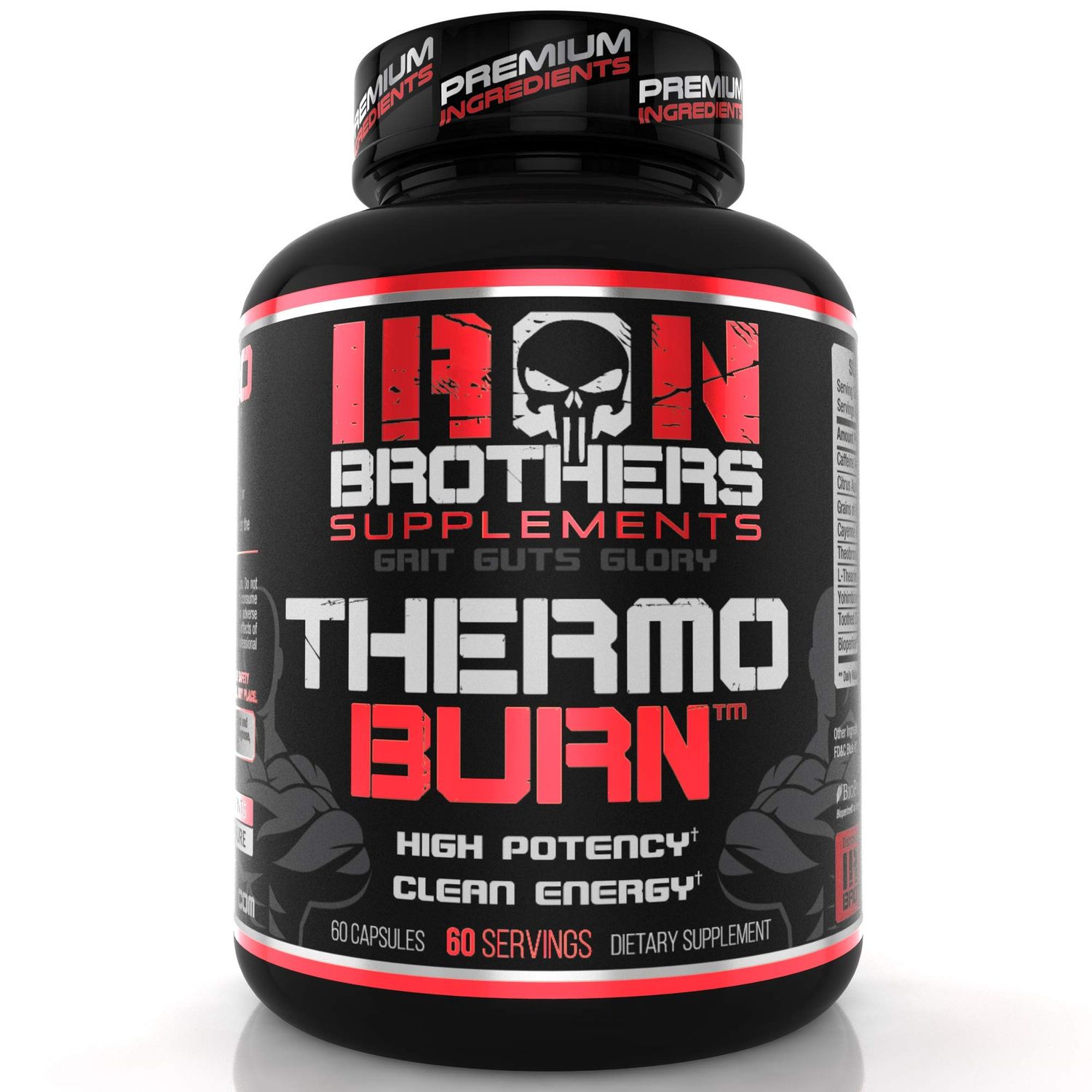 Iron Brothers Supplements Fat Burner - Hardcore Weight Loss Pills for Women &amp; Men | Appetite Suppressant, Thermogenic Belly Fat Burner, Metabolism Booster | Weight Loss Supplement for Rapid Results