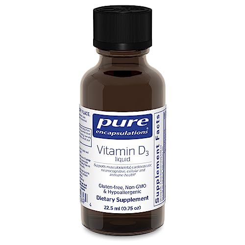 Pure Encapsulations Vitamin D3 Liquid | Supplement to Support Bone, Breast, Cardiovascular, Colon, and Immune Health* | 0.75 fl. oz.
