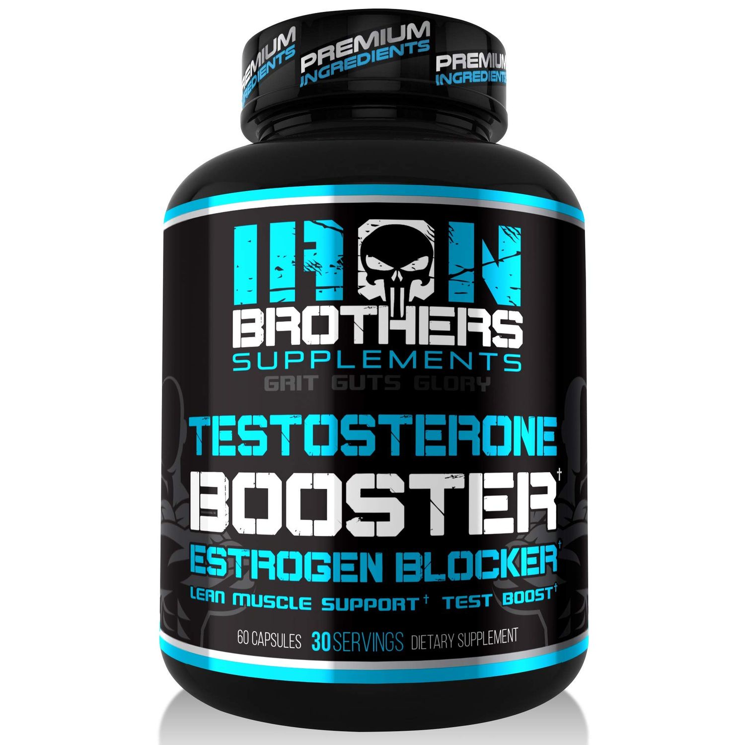 Testosterone Booster for Men with Estrogen Blocker - Natural Anti-Estrogen Supplement to Increase Libido &amp; Strength - Boost Muscle Growth &amp; Weight Loss - Indole 3 Carbinol &amp; Tribulus -60 Capsules