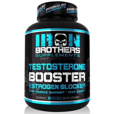 Testosterone Booster for Men with Estrogen Blocker - Natural Anti-Estrogen Supplement to Increase Libido &amp; Strength - Boost Muscle Growth &amp; Weight Loss - Indole 3 Carbinol &amp; Tribulus -60 Capsules