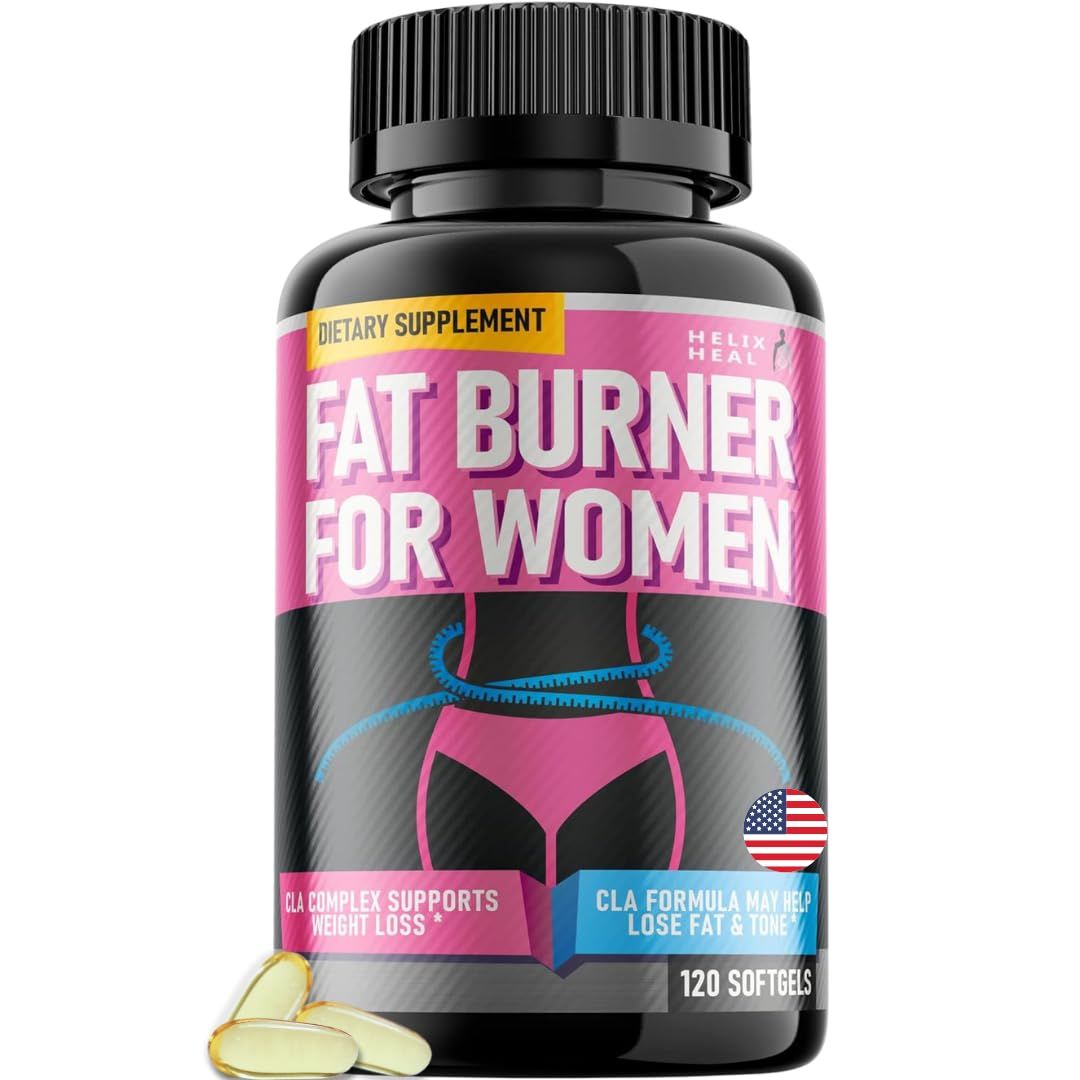 Belly Fat Burner for Women - Weight Loss Pills for Women Stomach Fat | CLA Softgels | Appetite Suppressant &amp; Metabolism Booster | Bloating Relief &amp; Natural Support - Keto Diet Pills 120 Softgels