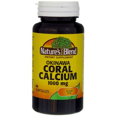 Nature&#39;s Blend Okinawa Coral Calcium 1,000 mg 60 Caps