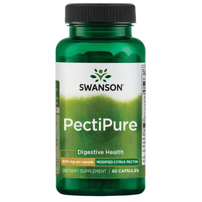Swanson PectiPure Modified Citrus Pectin-Supports Digestive Health and Cellular Health-Delivers Minimum of 82% Galacturonic Acid-Natural Wellness Supplement (60 Capsules, 600mg Each)