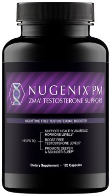 Nugenix PM ZMA - Nighttime Free Testosterone Booster and Sleep Support, 120 Count
