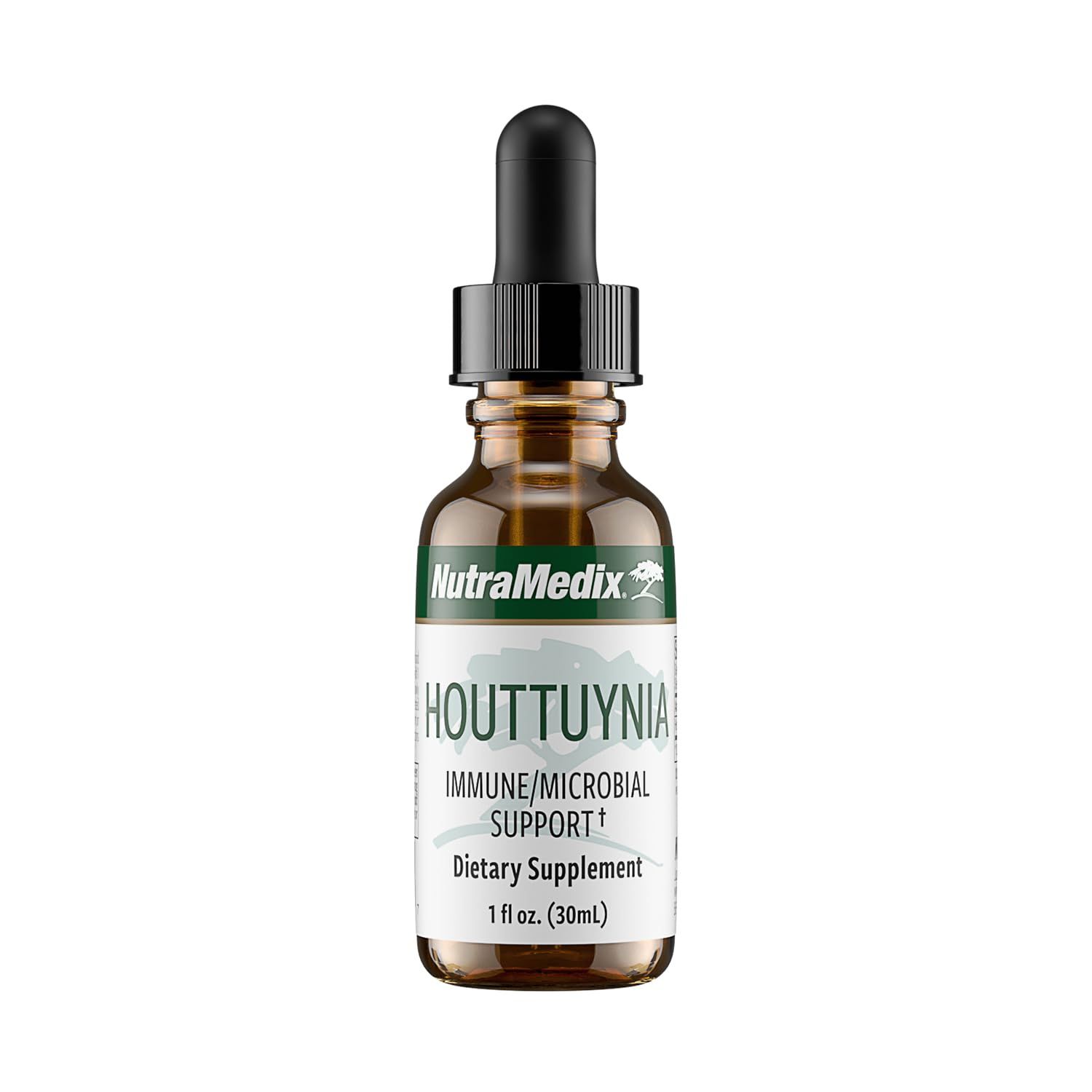 NutraMedix Houttuynia - Gastrointestinal, Immune System &amp; Microbial Support Tincture - Helps with Digestion, GI Health &amp; Body Detox Cleanse - Plant-Based Liquid Drops (1 oz / 30 ml)