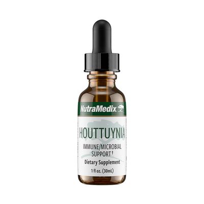NutraMedix Houttuynia - Gastrointestinal, Immune System &amp; Microbial Support Tincture - Helps with Digestion, GI Health &amp; Body Detox Cleanse - Plant-Based Liquid Drops (1 oz / 30 ml)