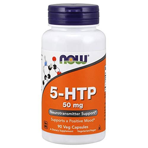 NOW Foods Supplements, 5-HTP (5-hydroxytryptophan) 50 mg, Neurotransmitter Support*, 90 Veg Capsules