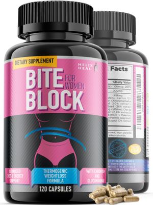 Appetite Suppressant for Weight Loss Women - Pills for Bloating Relief &amp; Carb Blocker, Thermogenic Belly Fat Burner w/Chromium Caffeine Glucomannan - Diet Pills Work Fast, Pack of 2