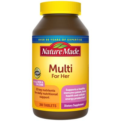 Nature Made Women&#39;s Multivitamin Tablets, 300 Count for Daily Nutritional Support