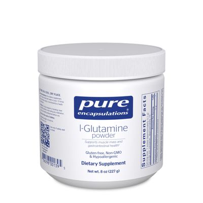 Pure Encapsulations L-Glutamine Powder - Supplement for Immune and Digestive Support, Gut Health and Lining, Metabolism, and Muscle Support* - with Pure Free-Form L-Glutamine - 8 Ounces