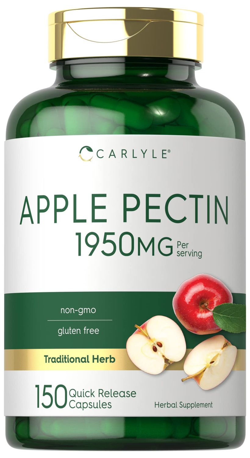 Carlyle Apple Pectin | 1950mg | 150 Capsules | Non-GMO &amp; Gluten Free Herbal Supplement