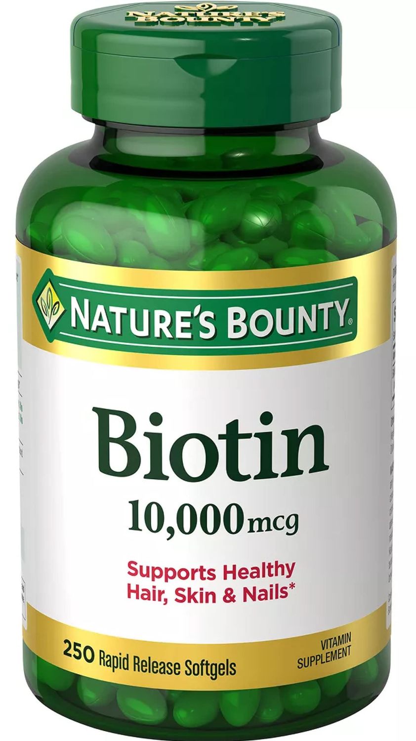 Nature&#39;s Bounty Biotin 10,000 mcg, 250 Rapid Release Softgels