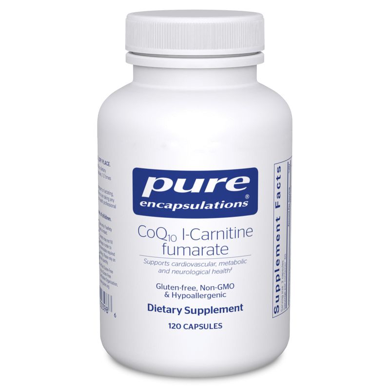 Pure Encapsulations CoQ10 l-Carnitine Fumarate | Ultra-Charged Cardiovascular Support | 120 Capsules
