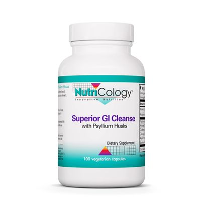 Nutricology Superior GI Cleanse Supplement - Gut Cleanse Detox, Constipation Relief for Men &amp; Women, Colon Cleanse, Magnesium - 100 Count