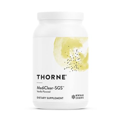 THORNE MediClear-SGS - Foundational Support, Eliminate Environmental and Dietary Toxins - Rice and Pea Protein-Based Drink Powder with a Complete Multivitamin-Mineral Profile - Vanilla - 34.4 Oz
