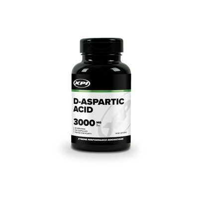 XPI D-Aspartic Acid (DAA) 3000mg, 120 Capsules - Gluten Free &amp; Non-GMO, 30 Servings