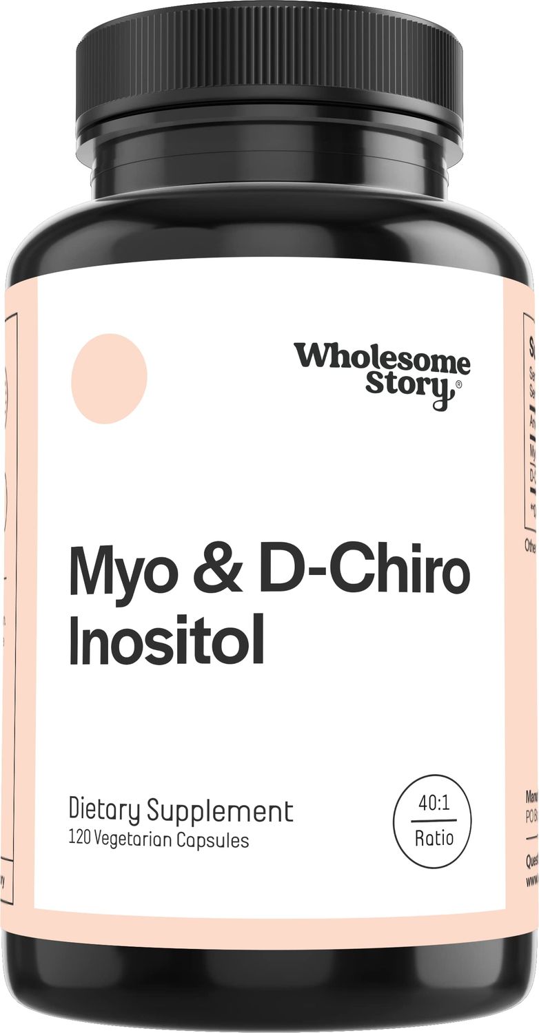 Wholesome Story Inositol Supplement | Myo-Inositol &amp; D-Chiro Inositol Capsules 2050mg | Hormonal Balance &amp; Ovarian Support | 40:1 Ratio | 30-Day Supply