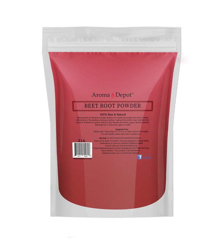 Beet Root Powder 2 lb. by Aroma Depot Raw &amp; Non-GMO I Vegan &amp; Gluten Free I Nitric Oxide Booster I Boost Stamina and Increases Energy I Immune System Booster I 100% Natural