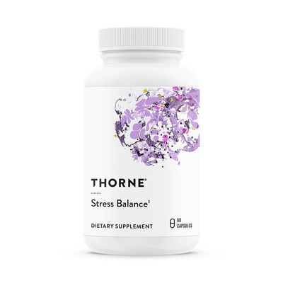 THORNE Stress Balance (Formerly Phytisone) - Adrenal Support Supplement with Vitamin C &amp; Ashwagandha - Dairy-Free Health Support - 60 Capsules - 30 Servings