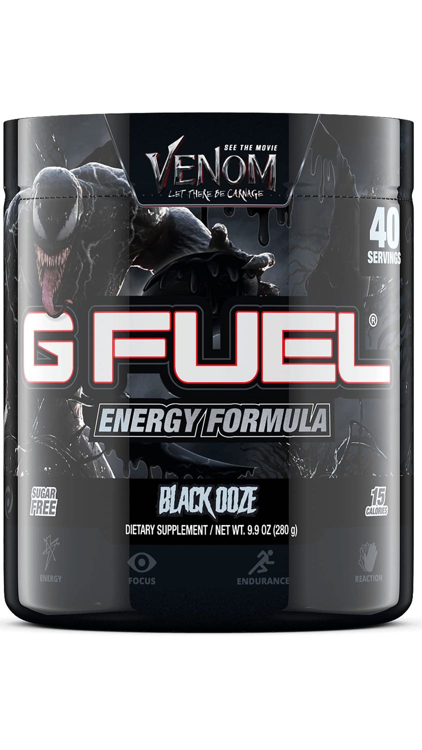 G Fuel Rasengan Energy Drink Powder, Pre Workout Caffeine Powder, Energy Powder Drink Mix for Gaming, Sugar Free Focus Amino, Vitamin + Antioxidants, 9.9oz (Soda Ice Candy, 40 Servings)