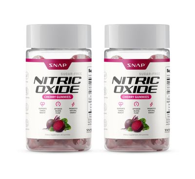 Snap Supplements Nitric Oxide Beet Root Gummies - Support Healthy Blood Circulation, 120 Gummies