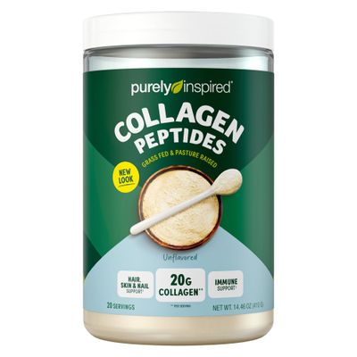 Purely Inspired Collagen Powder, Unflavored (20 Servings) - 20g Collagen Peptides Protein Powder for Women &amp; Men - Grass-Fed &amp; Pasture Raised - Gluten-Free, Paleo &amp; Keto-Friendly Collagen Drink