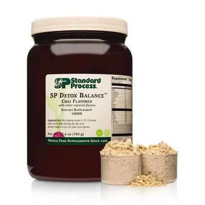 Standard Process SP Detox Balance Chai - Gluten-Free Detox Cleanse Formula with Magnesium, Iron, Creatine, Protein, arginine, Monk Fruit Extract, l-leucine, Choline, Potassium