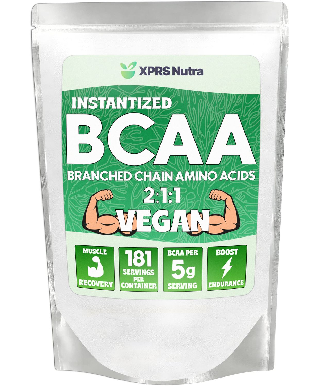 XPRS Nutra BCAA Powder - Amino Acids Supplement for Men - Unflavored BCAA Workout Supplements - Gym Supplements for Men - Amino Acids Supplement for Women for Gym Post Workout Recovery (2 Pounds)