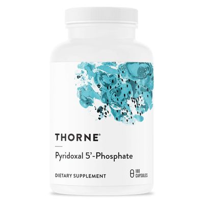 THORNE Pyridoxal 5&#39;-Phosphate - Bioactive Vitamin B6 (Pyridoxine) Supplement for Energy Production and Neurotransmitter Synthesis - 180 Capsules
