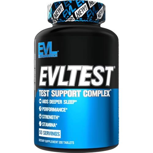 EVL Testosterone Booster for Men - Post Workout Recovery Testosterone Support Supplement for Men with DIM Plus D Aspartic Acid and Fenugreek and Tribulus - EVLTest for Men Post Workout Supplement